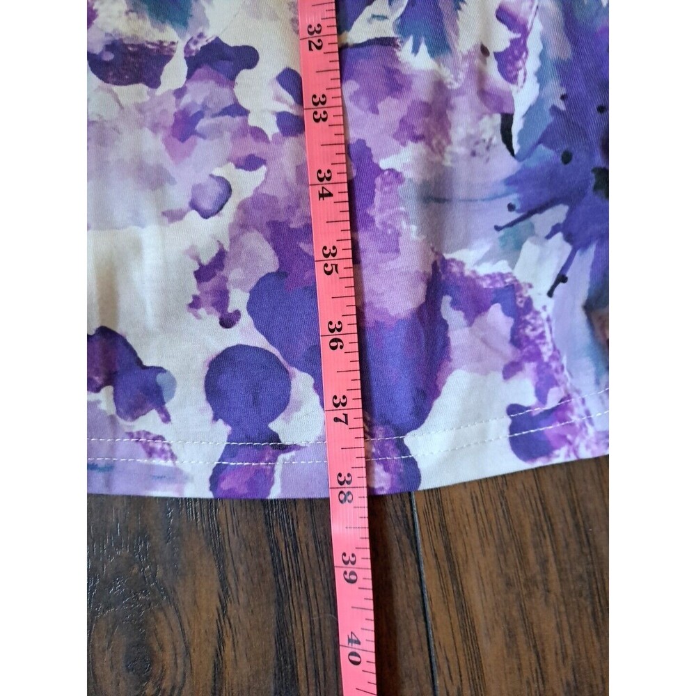 OUGES OE Halter Neck Dress Sz Large Floral Casual… - image 12